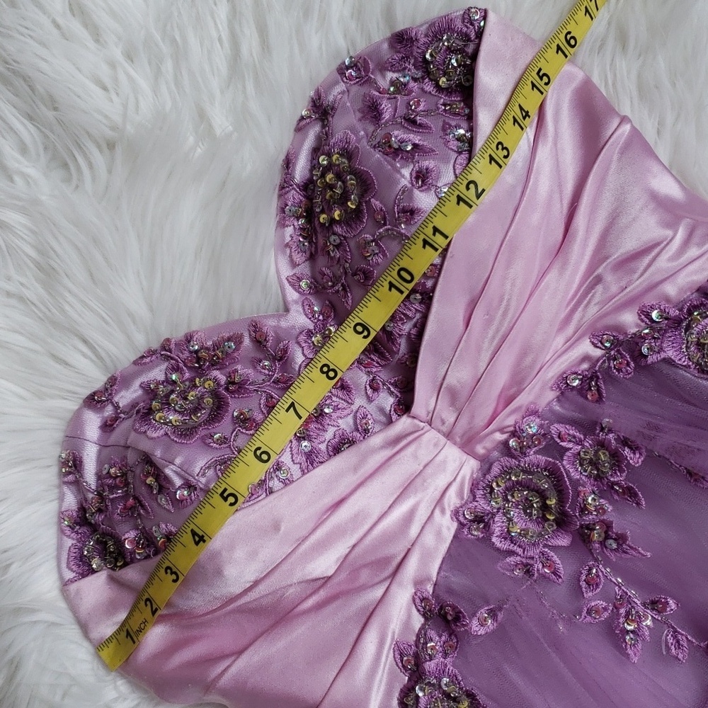 Beautiful strapless heart shaped neck line, royal purple 💜 - Picture 14 of 16